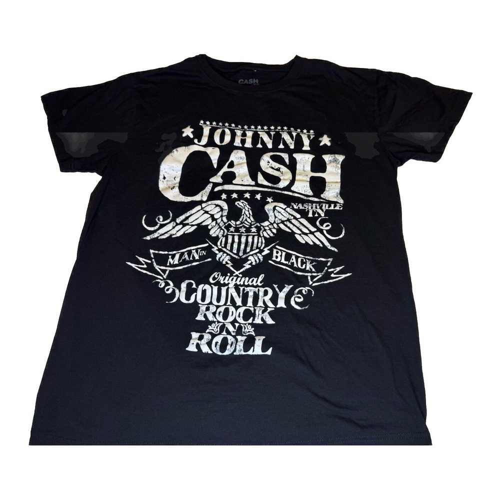 Johnny Cash Original Country Rock N Roll Mens T-Shirt Size M Zion Rootswear 361